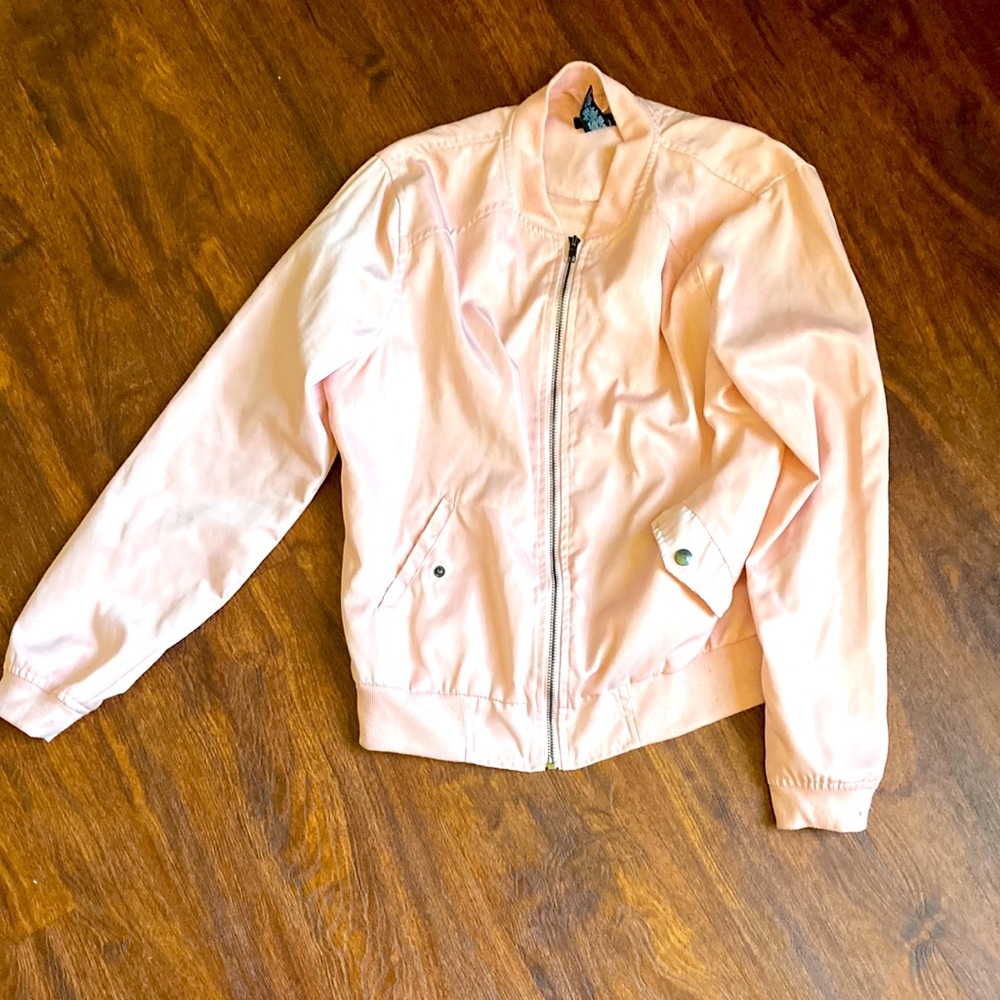 Justify Pink satin look Jacket Justify size Medium